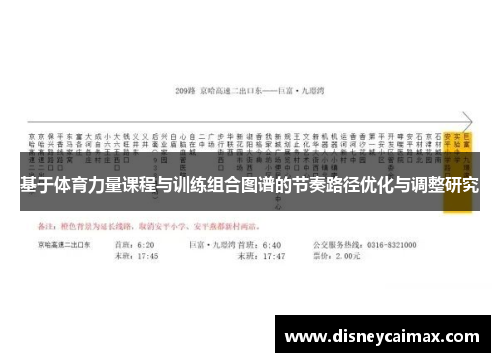 基于体育力量课程与训练组合图谱的节奏路径优化与调整研究