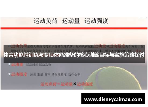 体育功能性训练与专项体能准备的核心训练目标与实施策略探讨